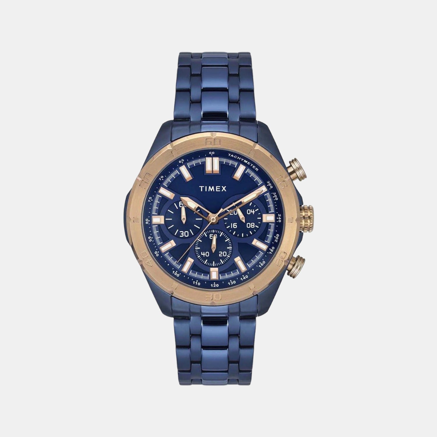 E Class Men Quartz Blue Dial Chronograph Stainless Steel Watch TWEG20300