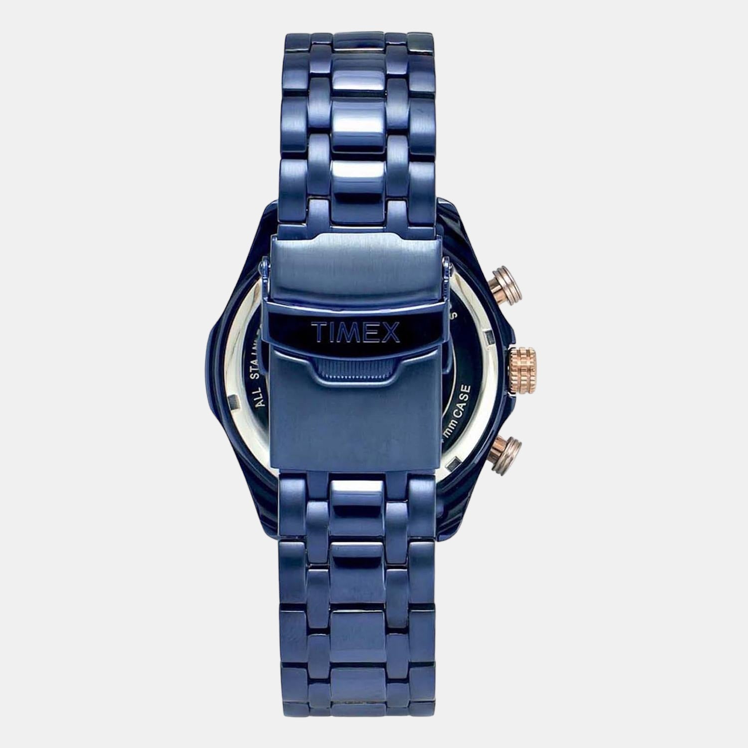E Class Men Quartz Blue Dial Chronograph Stainless Steel Watch TWEG20300