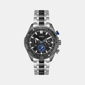 E Class Men Quartz Black Dial Chronograph Stainless Steel Watch TWEG20301