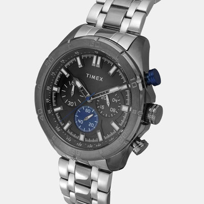 E Class Men Quartz Black Dial Chronograph Stainless Steel Watch TWEG20301