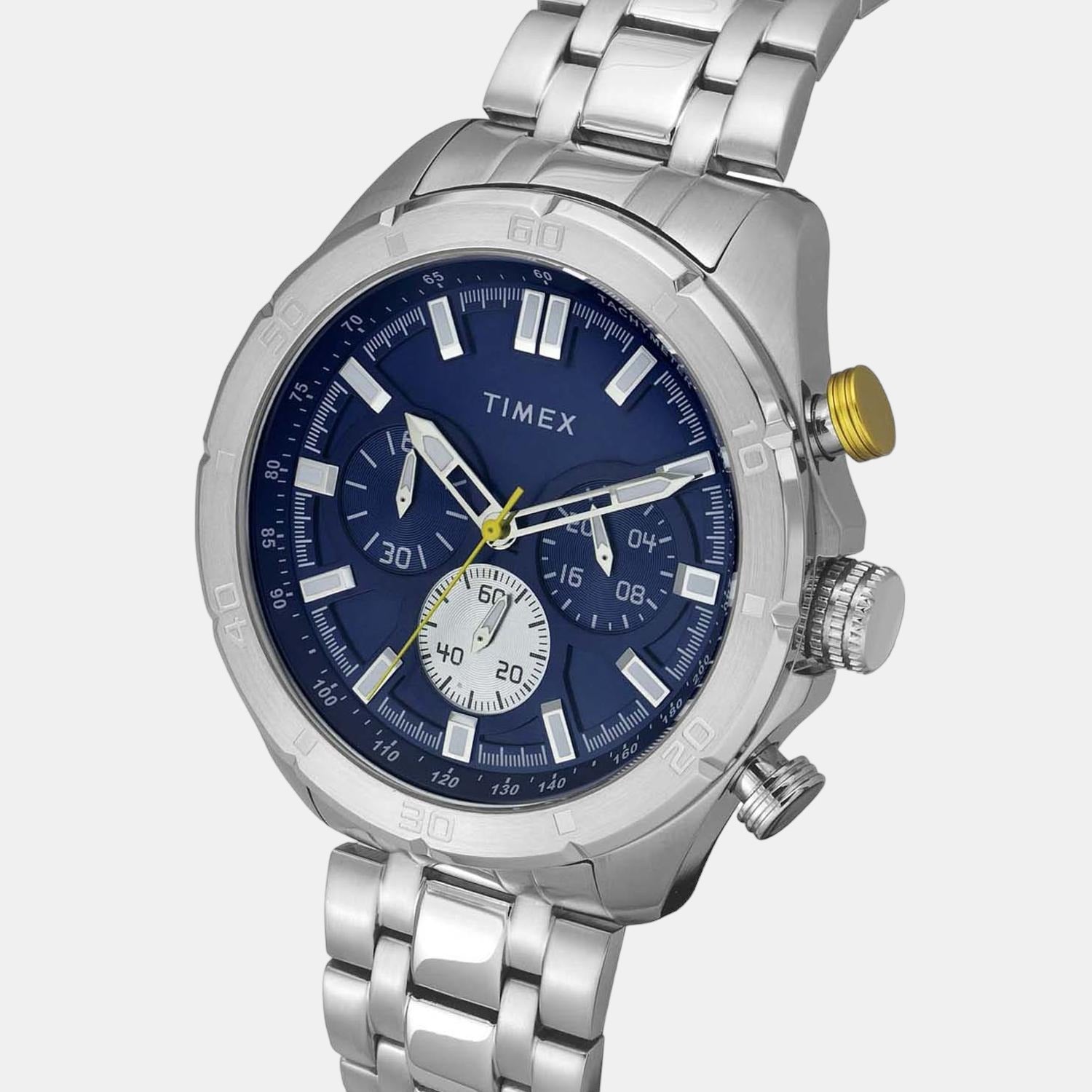 E Class Men Quartz Blue Dial Chronograph Stainless Steel Watch TWEG20302