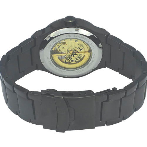 Timex E Class Men's Black Dial Round Case Automatic Function Watch 42mm TWEG20900
