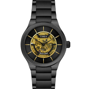 Timex E Class Men's Black Dial Round Case Automatic Function Watch 42mm TWEG20900