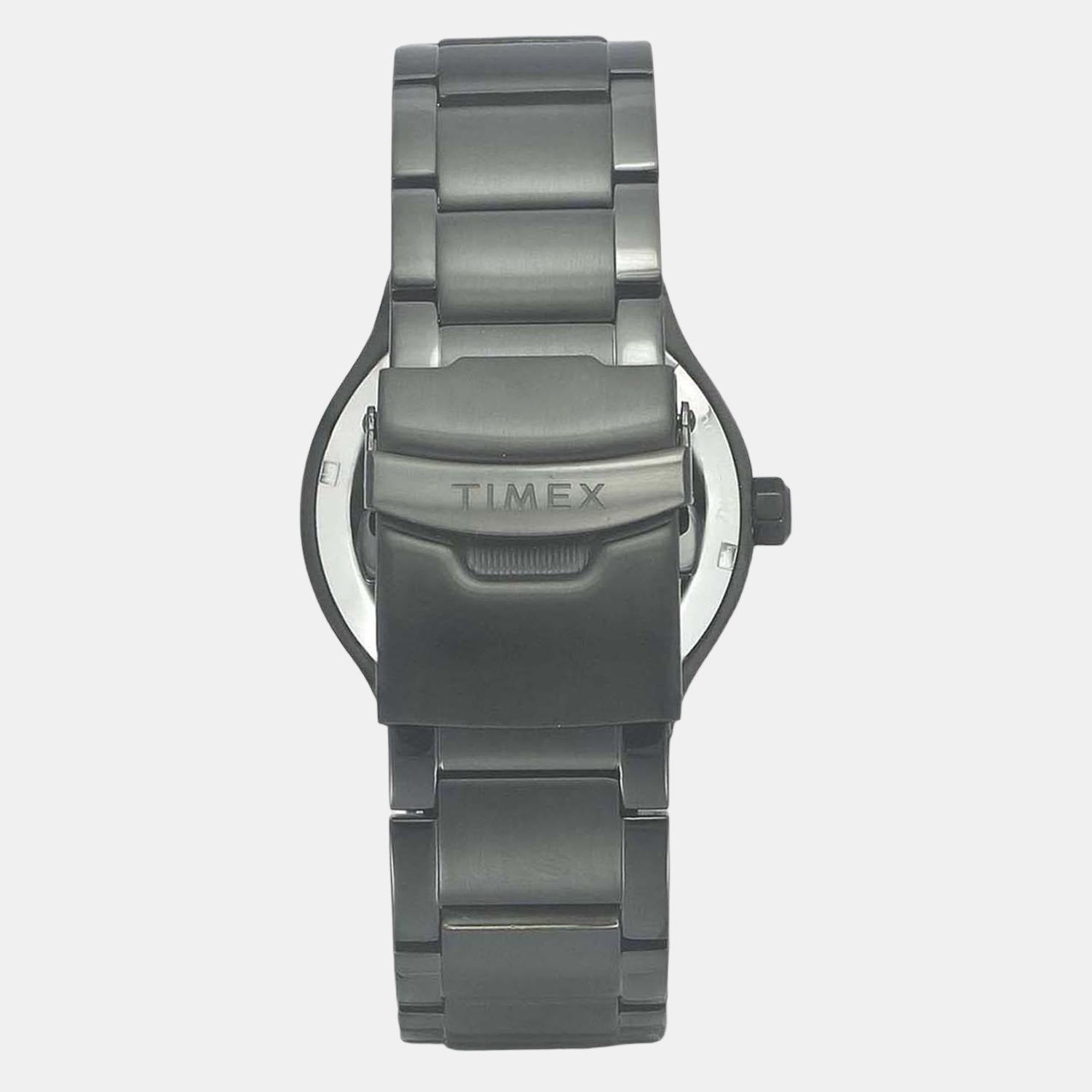 E Class Men Quartz Black Dial Analog Stainless Steel Watch TWEG20900