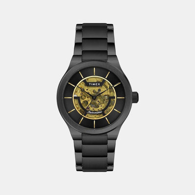 E Class Men Quartz Black Dial Analog Stainless Steel Watch TWEG20900