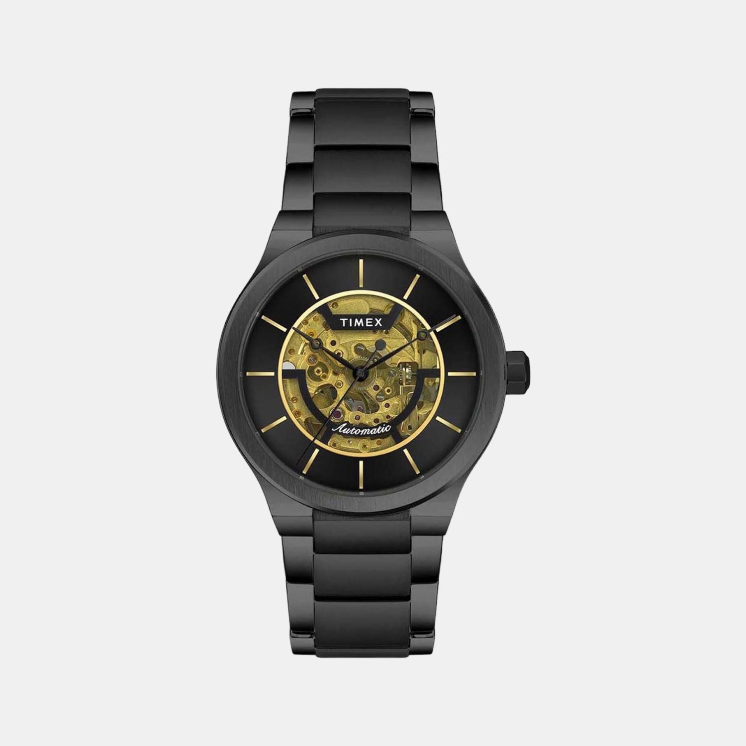 E Class Men Quartz Black Dial Analog Stainless Steel Watch TWEG20900
