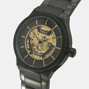 E Class Men Quartz Black Dial Analog Stainless Steel Watch TWEG20900