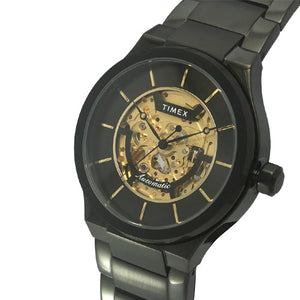 Timex E Class Men's Black Dial Round Case Automatic Function Watch 42mm TWEG20900