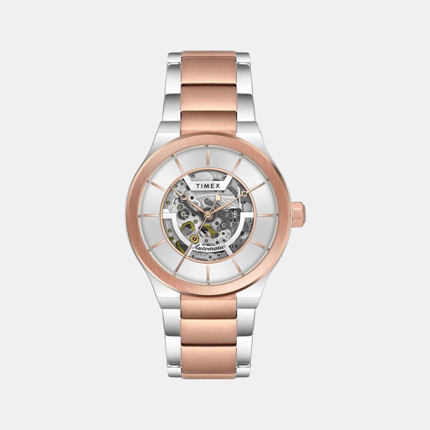 E Class Men Quartz Silver Dial Analog Stainless Steel Watch TWEG20901