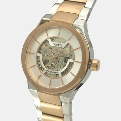 E Class Men Quartz Silver Dial Analog Stainless Steel Watch TWEG20901