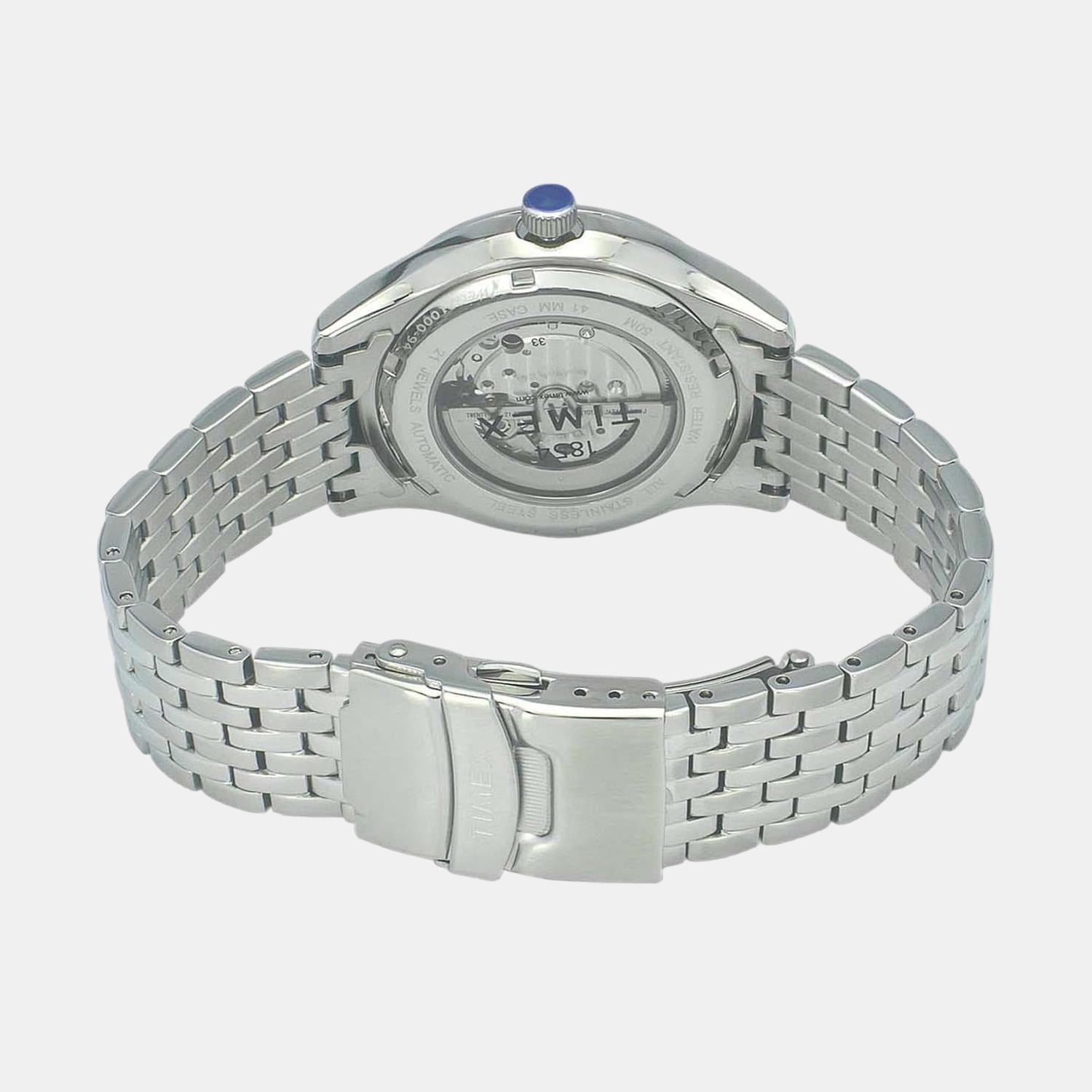E Class Men Quartz Silver Dial Analog Stainless Steel Watch TWEG21000