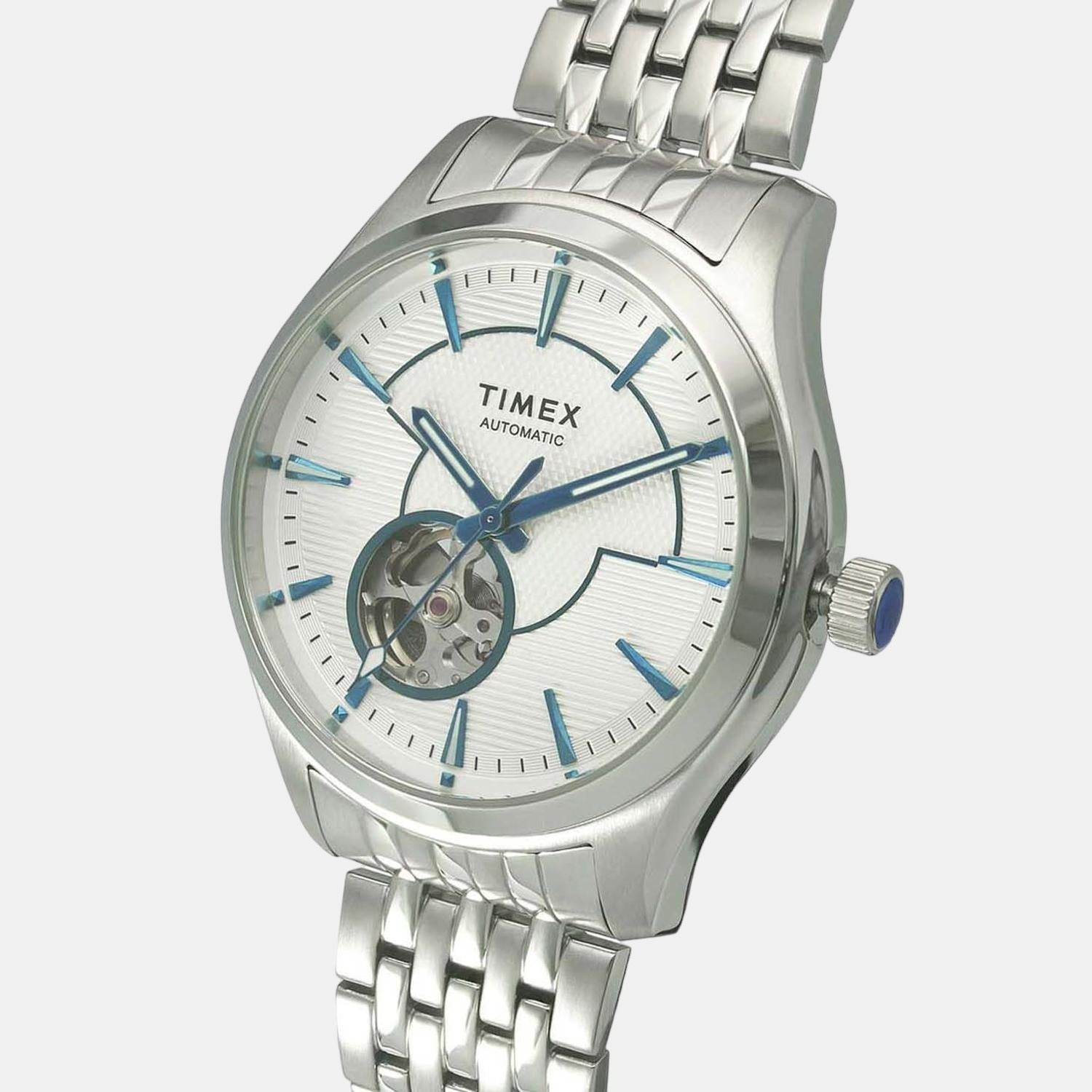 E Class Men Quartz Silver Dial Analog Stainless Steel Watch TWEG21000
