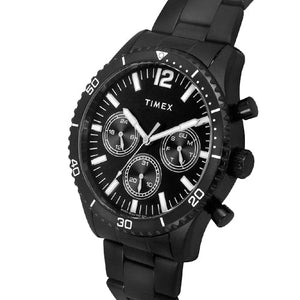 Timex E-Class Premium-Sport Collection Multifunction Men Analog Black Dial Coloured Quartz Watch, Round Dial with 43mm TWEG22204