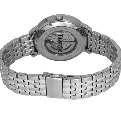 Timex E Class Trend Men Automatic Green Round Stainless Steel Dial Watch 42mm TWEG23502