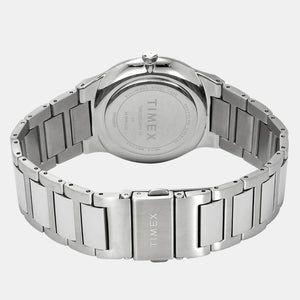 Fashion Men Quartz Blue Dial Analog Stainless Steel Watch TWEG23604