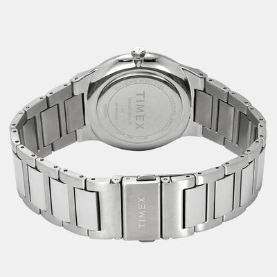 Fashion Men Quartz Blue Dial Analog Stainless Steel Watch TWEG23604