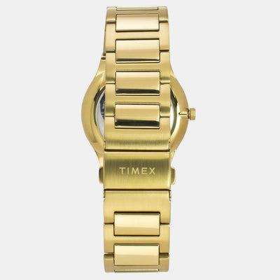 Fashion Men Quartz Green Dial Analog Stainless Steel Watch TWEG23605
