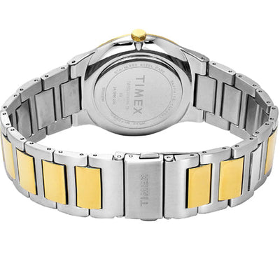 Timex E Class Men White Round Dial Analog Watch 41mm TWEG23606