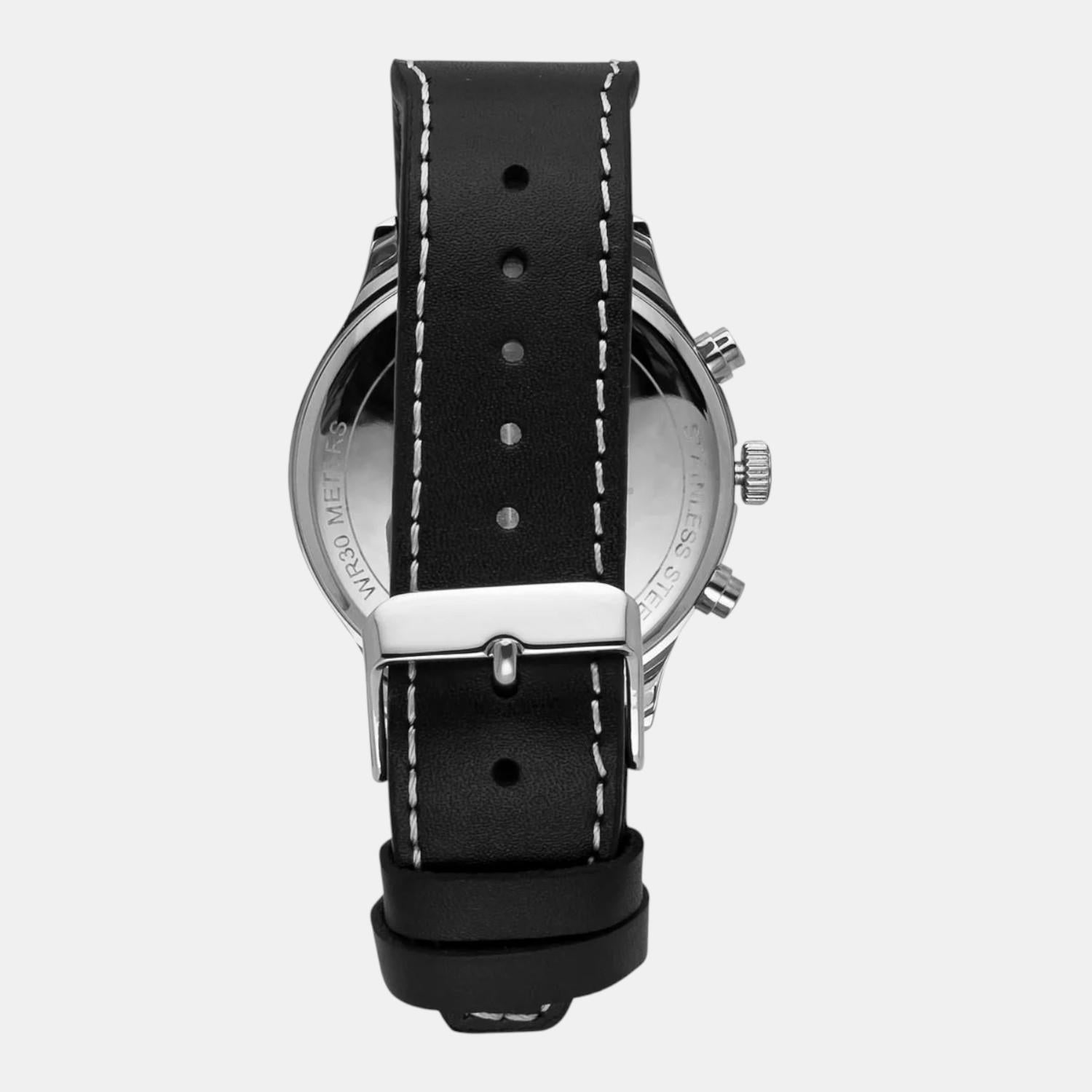 Fashion Men Quartz Copper Dial Multi-Function Leather Watch TWEG23900