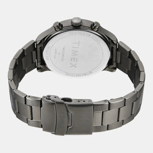 Fashion Men Quartz Green Dial Multi-Function Stainless Steel Watch TWEG23903