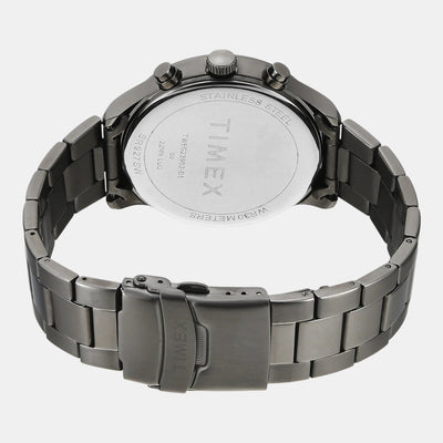 Fashion Men Quartz Green Dial Multi-Function Stainless Steel Watch TWEG23903