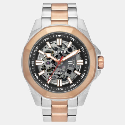 E Class Men Automatic Black Dial Analog Stainless Steel Watch TWEG24102