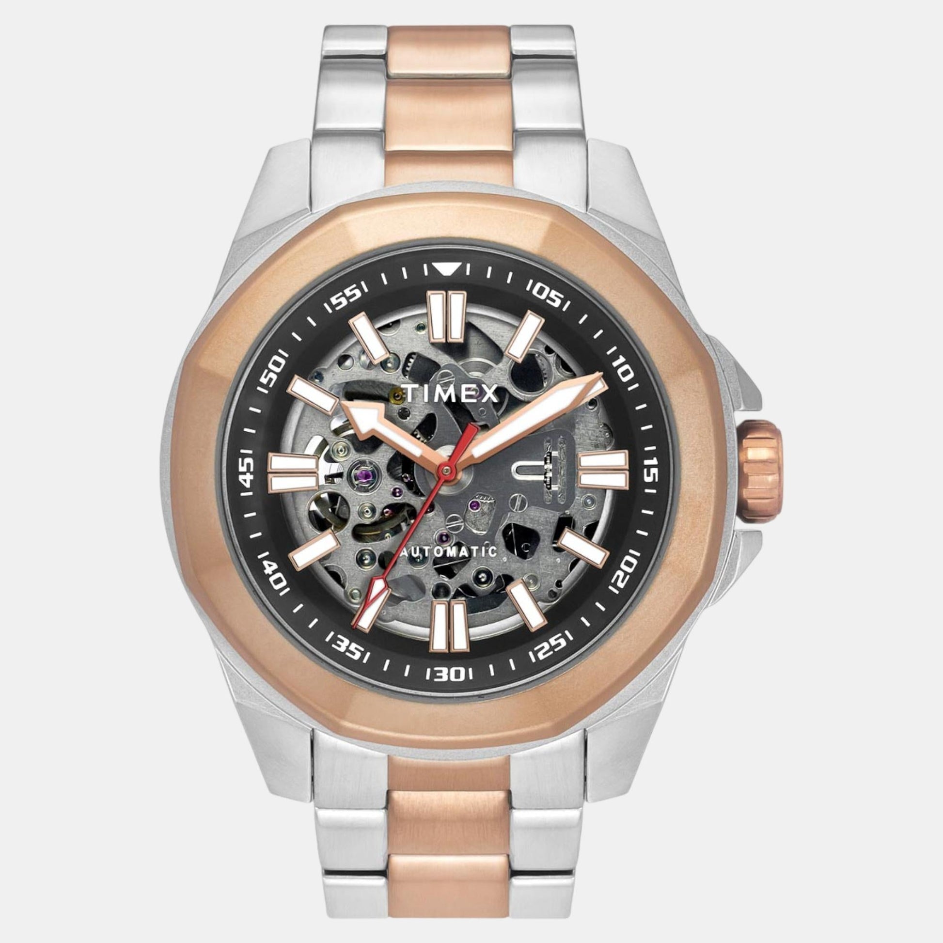 E Class Men Automatic Black Dial Analog Stainless Steel Watch TWEG24102