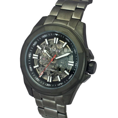 Timex Men Black Round Dial Analog Automatic Watch 48mm TWEG24103