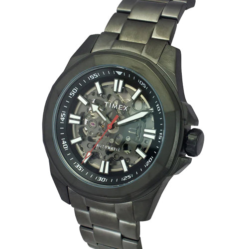 Timex Men Black Round Dial Analog Automatic Watch 48mm TWEG24103