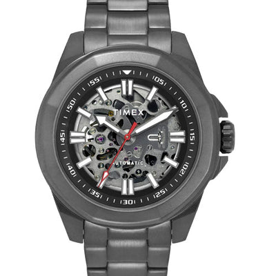Timex Men Black Round Dial Analog Automatic Watch 48mm TWEG24103