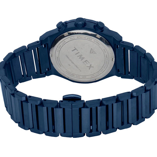 Timex Vector Men Blue Round Dial Analog Chronograph Watch 40.5mm TWEG24801