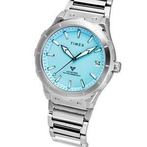 Timex E Class Men Blue Round Dial Analog Watch 40.5mm TWEG24804