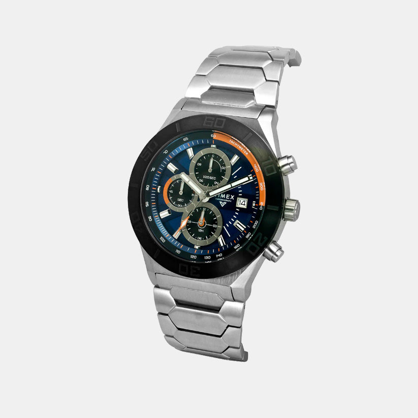 E Class Men Quartz Blue Dial Chronograph Stainless Steel Watch TWEG24900