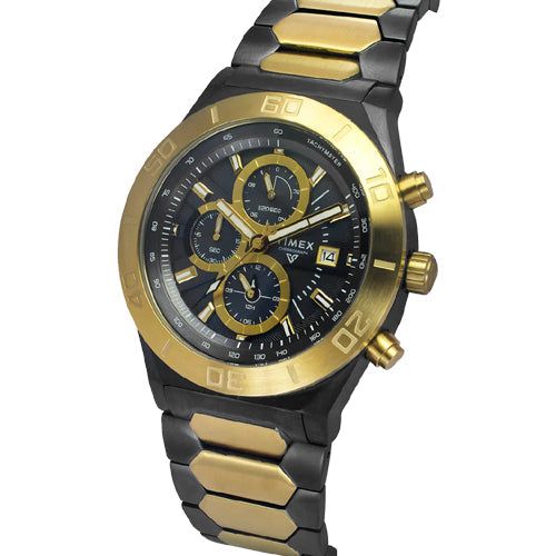 Timex E Class Men Grey Round Dial Analog Chronograph Watch 44mm TWEG24901