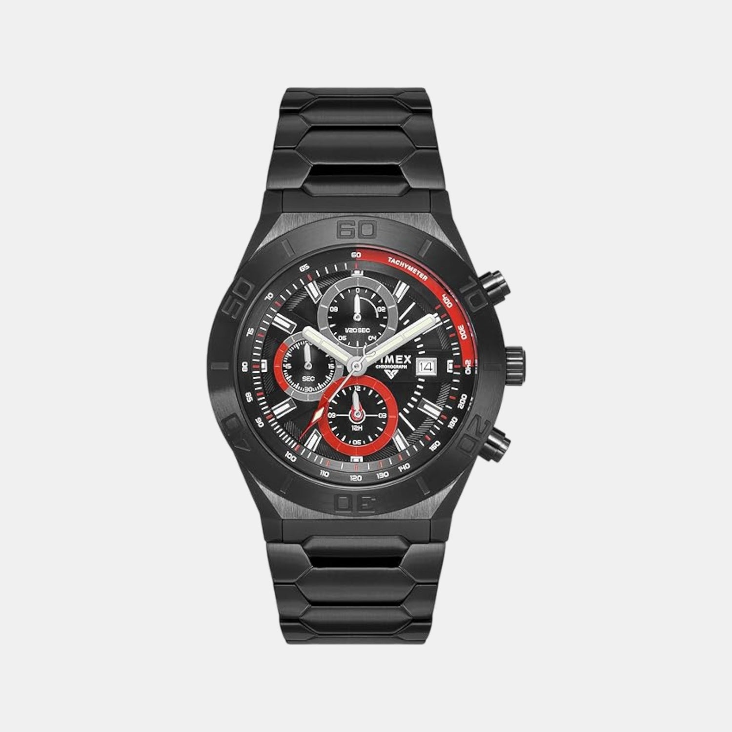 E Class Men Quartz Black Dial Chronograph Stainless Steel Watch TWEG24902