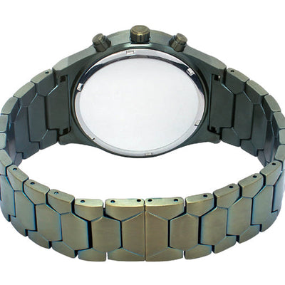 Timex E Class Men Green Round Dial Analog Chronograph Watch 44mm TWEG24903