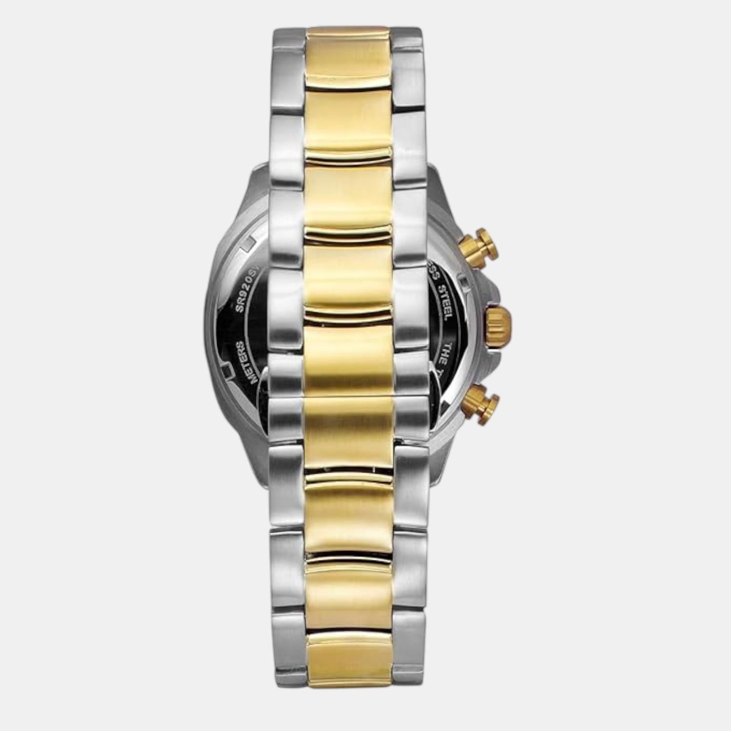 E Class Men Quartz Silver Dial Multi-Function Stainless Steel Watch TWEG25001