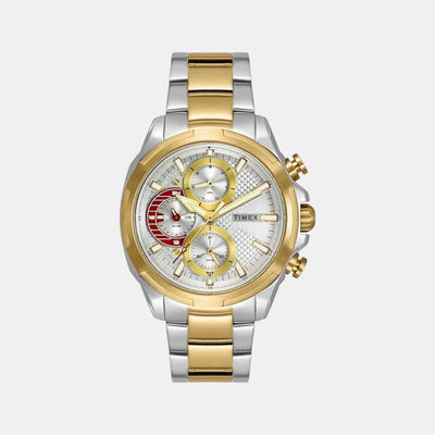 E Class Men Quartz Silver Dial Multi-Function Stainless Steel Watch TWEG25001