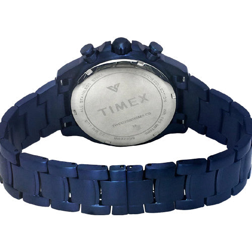 Timex E Class Men Blue Round Dial Analog Watch  44mm TWEG25003