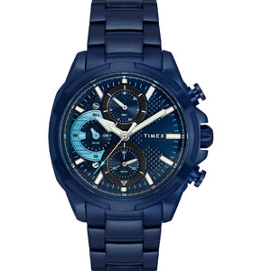 Timex E Class Men Blue Round Dial Analog Watch  44mm TWEG25003