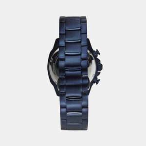 E Class Men Quartz Blue Dial Multi-Function Stainless Steel Watch TWEG25003