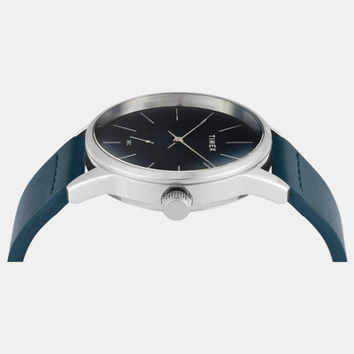 Fashion Men Quartz Sea Green Dial Analog Leather Watch TWEG25503