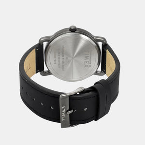 Fashion Men Quartz Green Dial Analog Leather Watch TWEG25602