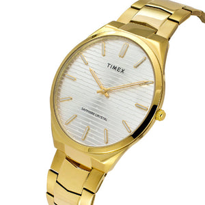 Timex Men Silver Round Dial Analog Watch 41mm TWEG25801