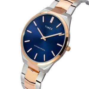 Timex Men Blue Round Dial Analog Watch 41mm TWEG25802