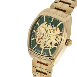 Timex Men Green Rectangle Dial Analog Automatic Watch 38.4mm TWEG25902