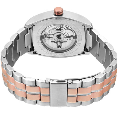 Timex Men Silver Rectangle Dial Analog Automatic Watch 38.4mm TWEG25903