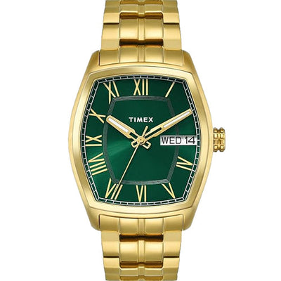Timex Quartz Green Rectangle Dial Analog Men Watch 38.4mm TWEG25905
