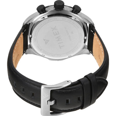 Timex Vector Men Black Round Chronograph Dial Analog Watch 45mm TWEG26003