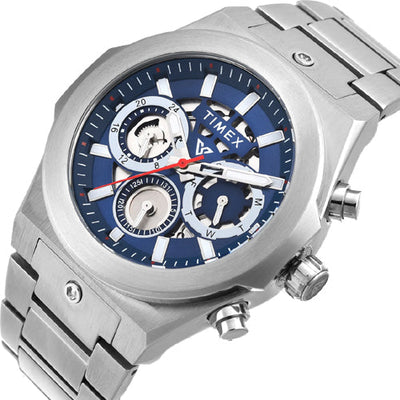 Timex Vector Men Blue Round Dial Analog Watch 47.15mm TWEG26100
